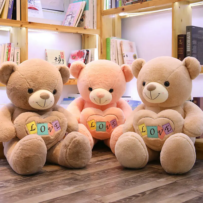 100 см чучело куклы для малышей кавайный мультяшный медведь Детские плюшевые игрушки подарок игрушки для детей подарок на день рождения