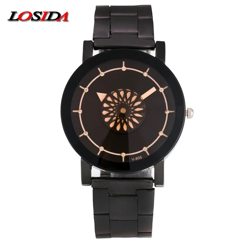 

Losida Men Clock Fashion Business Watch Luxury Brand Full Stainless Steel Quartz-Watch Man Wrist Watch Wholesale Silver Watches