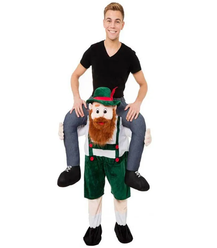 

Halloween Green Beer Guy Ride On Costumes EIF Mascot Costume Adult Animal Dress Fancy Pants Costume