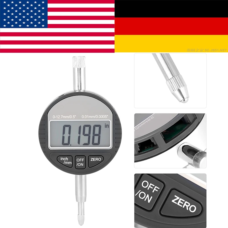 0 12.7mm Range Gauge Digital Metric Dial Bore indicator Accuracy Tool 0