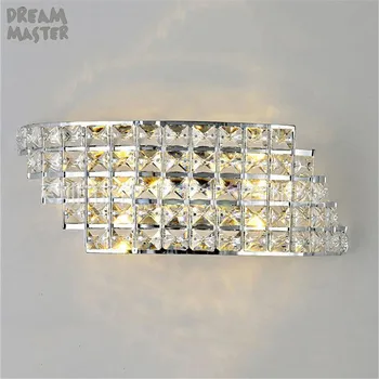 

LED crystal wall lights bedroom bedside wall sconces arandelas abajur para quarto aisle corridor porch led lamps