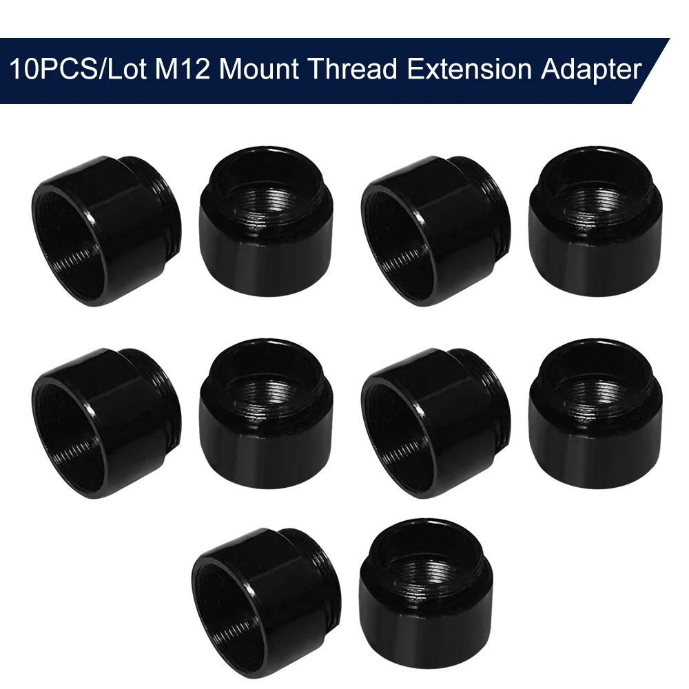 

10PCS/Lot M12 Mount Thread Extension Adapter Zinc Alloy Extender M12 Lens Mount Extension Ring for MTV Interface CCTV Lens