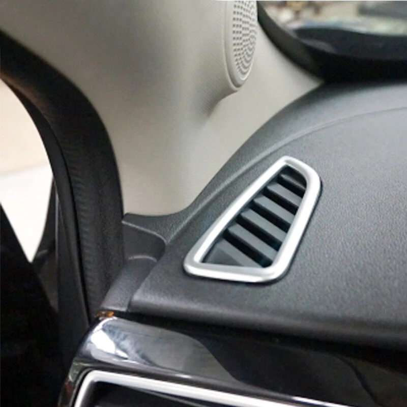

For MG GS 2015 2016 2017 ABS Matte Chrome Car front Small air outlet Decoration Cover Trim car styling accessories
