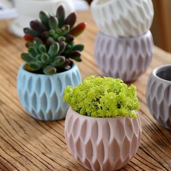 

1PCS Clear Silicone Mould Molds for DIY Multilateral Flower Pot DIY Tool 9.8x5.6cm