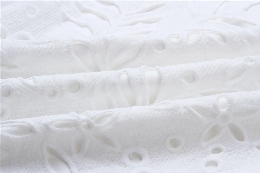 Gladiolus Off Shoulder Summer Dress Women Short Sleeve Lace Hollow White Black Mini Sexy Women Dress 2019 Ladies Party Dresses (16)