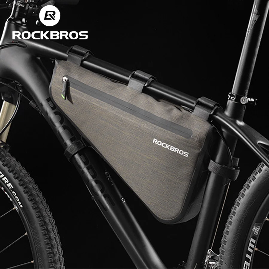 ROCKBROS Large Bicycle Triangle Bag Bike Frame Front Tube Bag