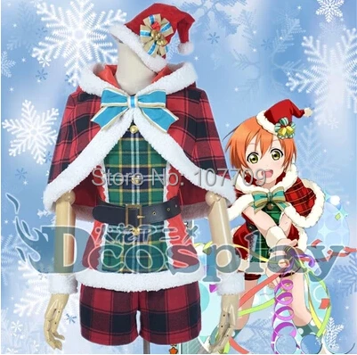 Liefde Live! School Idol Project Hoshizora Rin Vrouwen Cos Anime Cosplay Kostuum Kerst Lolita Jurk Rok Liefde Live! School Idol Project Hoshizora Rin Vrouwen Cos Anime Cosplay Kostuum Kerst Lolita Jurk Rok