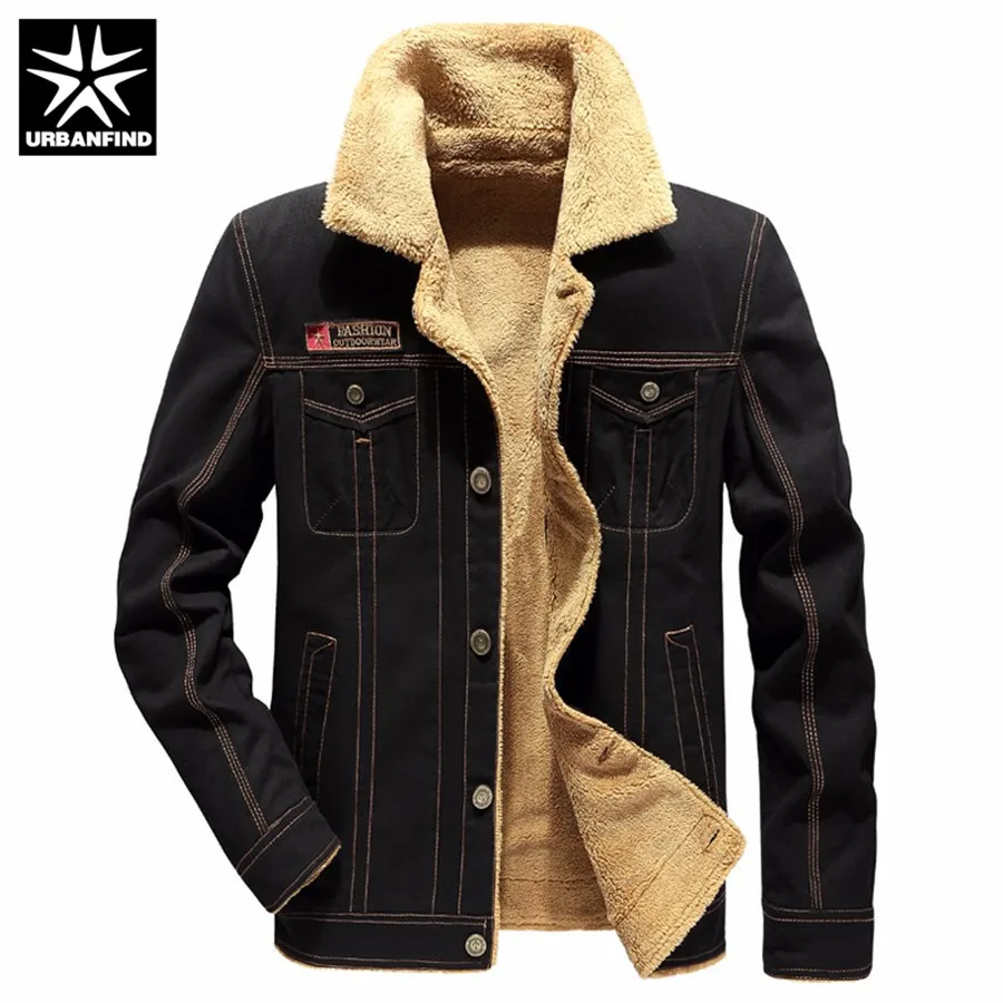 

URBANFIND 2018 Men Jacket Coats Winter Military Bomber Jackets Size M-3XL Male Jaqueta Masculina Fashion Denim Jacket Mens Coat