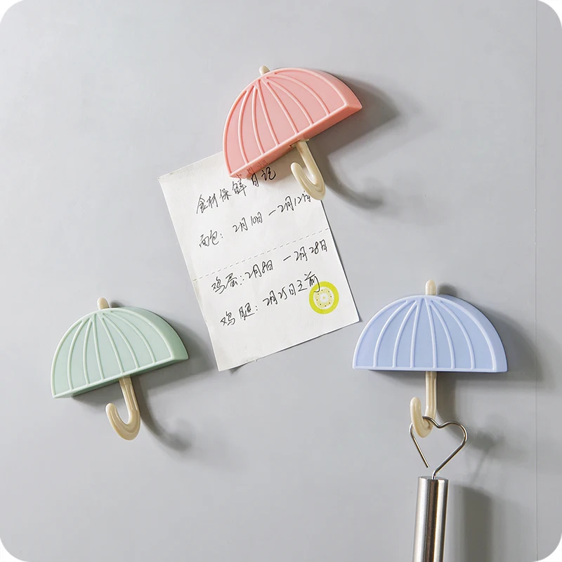 3pcs Umbrella shape fridge sticker refrigerator message