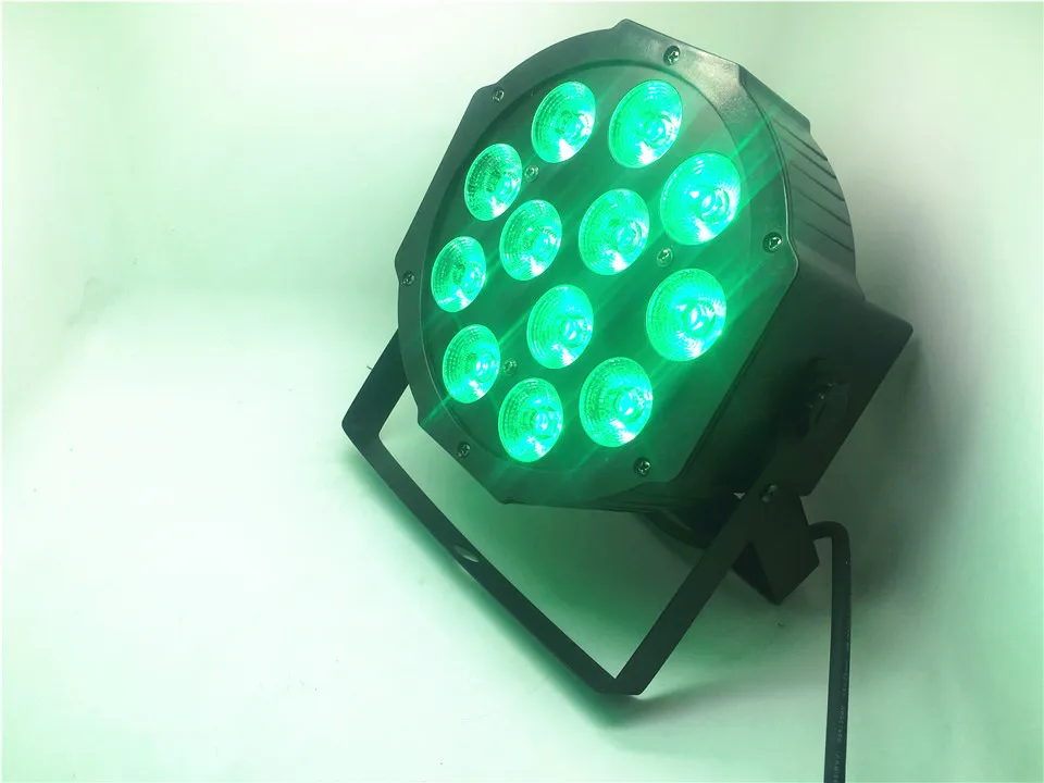 10 PZ/Lotto CREE RGBWA UV 12x18 Вт LED плоский SlimPar Quad Luce 6in1 DJ Wash сценический свет dmx luce della lampar 6/10
