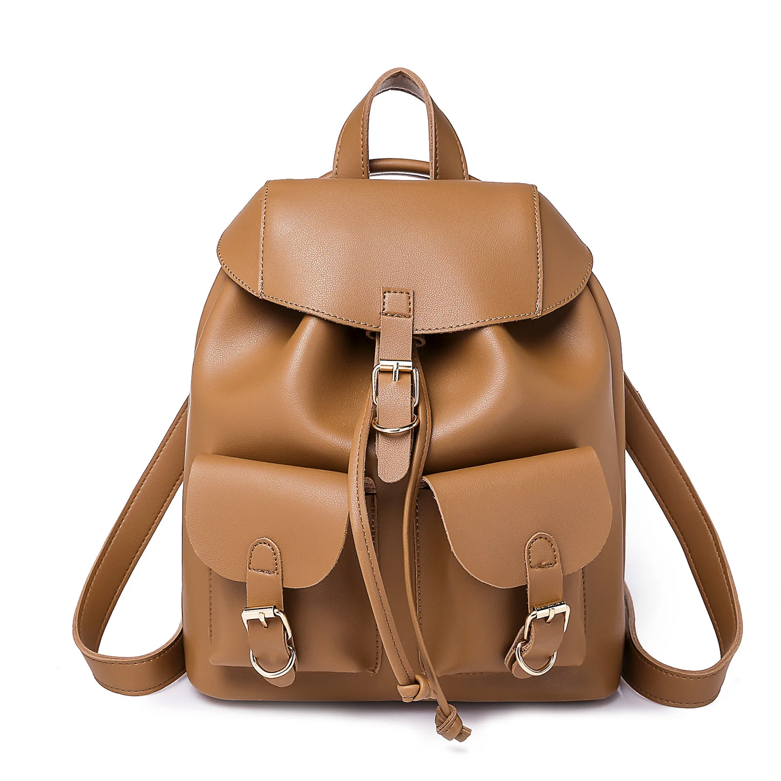 Женские кожаные рюкзаки, винтажная женская сумка через плечо, сумка для путешествий, женский рюкзак, Mochilas, школьные сумки для девочек, преппи - Цвет: Коричневый