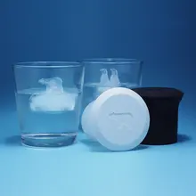 2 шт. полярный медведь Пингвин Силиконовые Желе Choc Ice Cube Mold Maker Плесень вечерние новинка-палку и легко освободить от формы