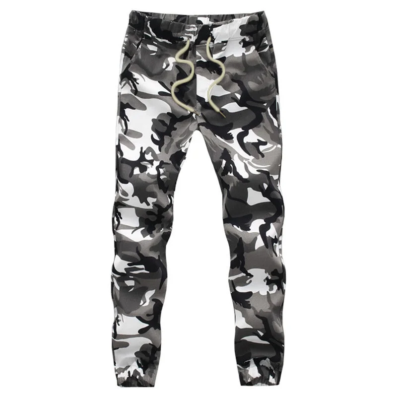 

2019 Mens Jogger Autumn Pencil Harem Pants Men Camouflage Military Pants Loose Comfortable Cargo Trousers Camo Joggers