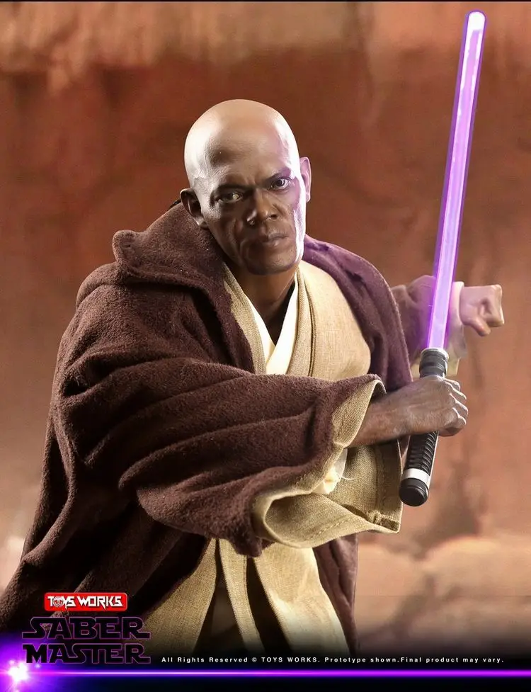 1/6 scale Collectible figure Star Wars warrior Saber Master Mace Windu 12" action figure doll Plastic model toy