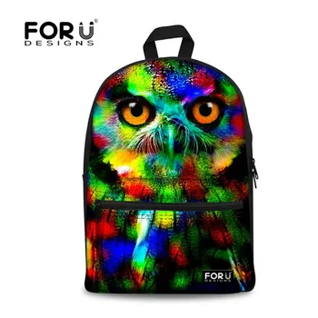 

FORUDESIGNS new men travel backpack owls rucksack children school bag cute animal backpack college student personality book bag