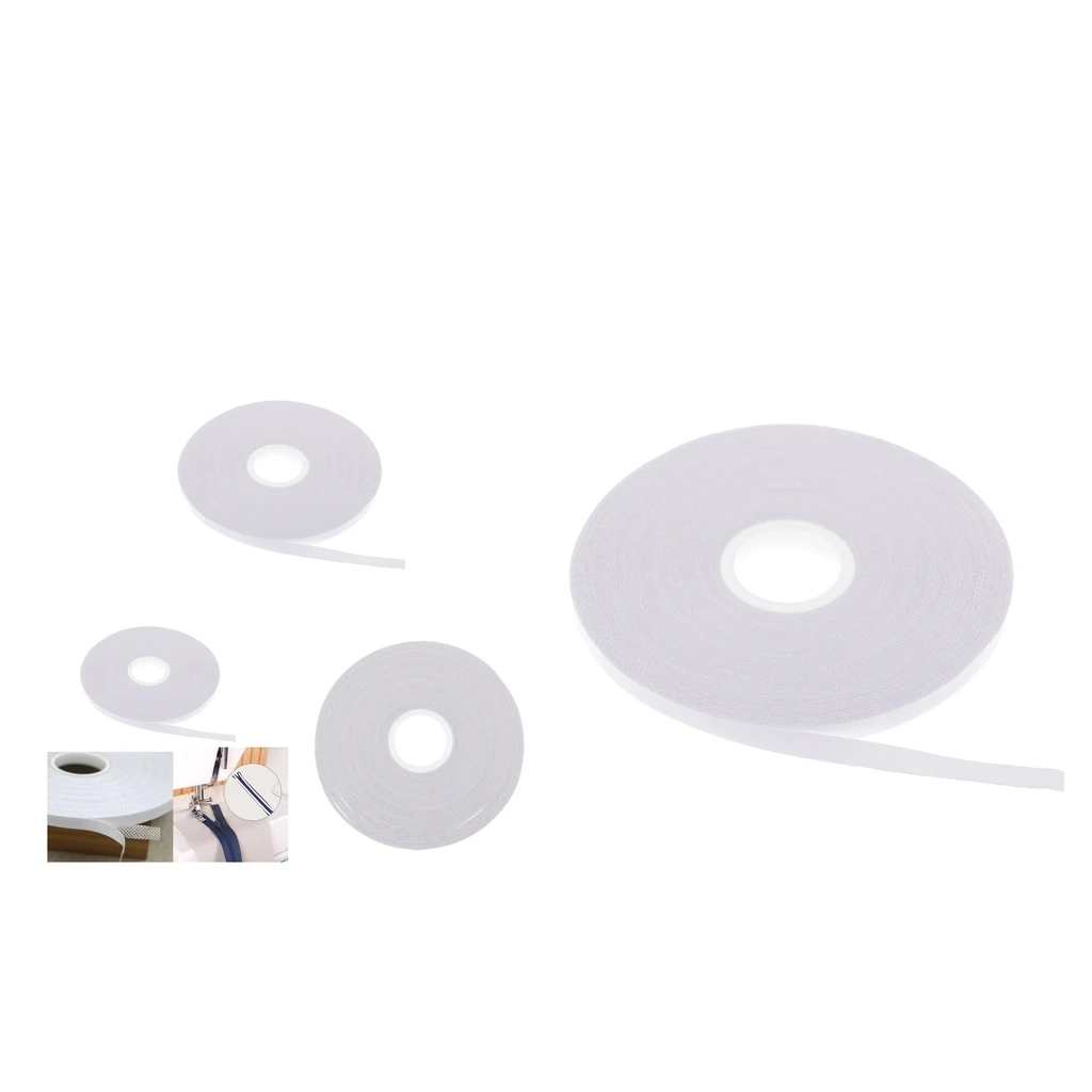 20 M Double Sided Tape Adhesive Quilting White Wash Away Sewing Craft DIY 6mm