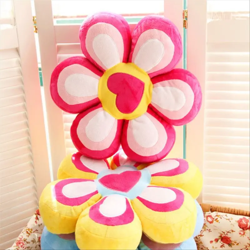 

45 * 9 cm Cartoons heart wedding gift corner flower pillow luxury florist at home decoration baby toys baby birthday gift