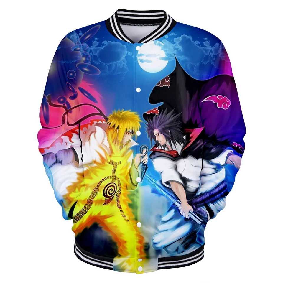 

New Boy's Cool Jacket Naruto 3D Jacket 2019 Autumn Winter Harajuku Men Women Fashion Hip Hop Girls/Boys Naruto 3D Jacket