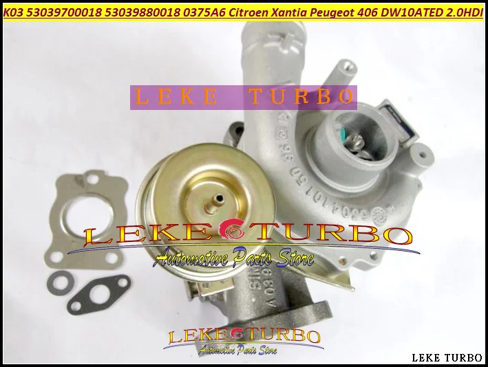 K03 53039700018 53039880018 0375A6 0375E4 9632427880 3750000 18 Turbo For Citroen Xantia;For Peugeot 406 1998 DW10ATED 2.0L HDI (5)