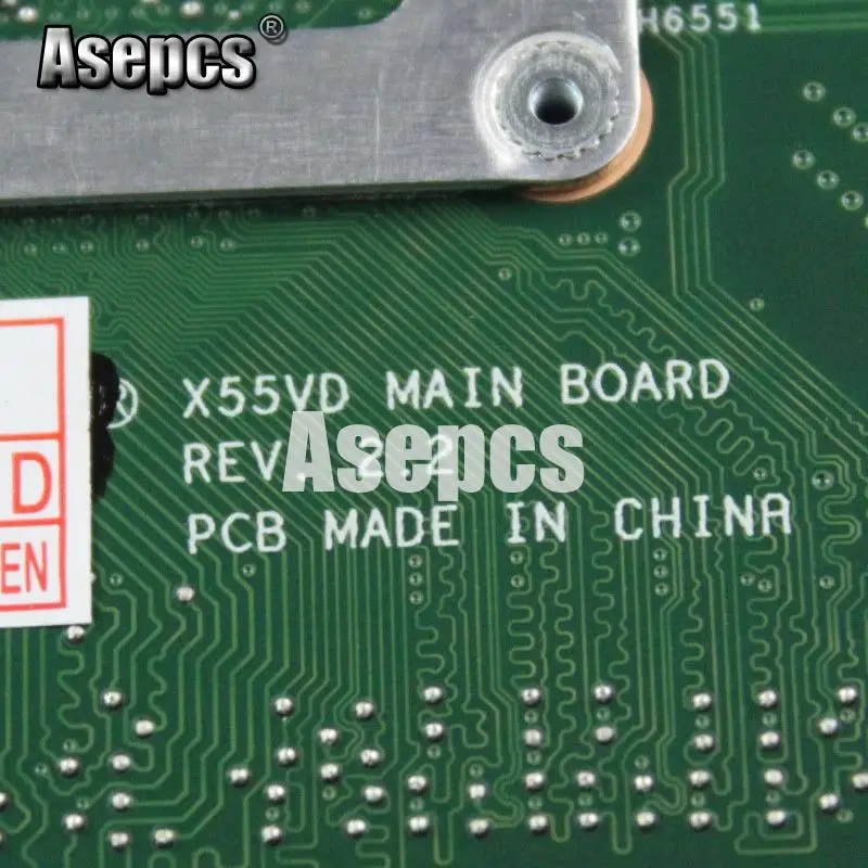 Asepcs X55VD материнская плата для ноутбука For Asus X55V X55 тест оригинальная REV2.1/REV2.2 GT610M 2