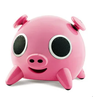 

The supply of cartoon pig card speakers IPOD speaker high quality audio subwoofer mini computer