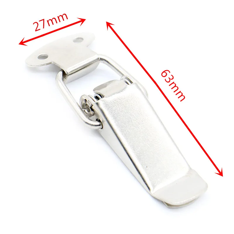

4 Pcs/lot Cabinet Box Lock Spring Latch Catch Toggle Locks Mild Steel Hasp for Sliding Door Window Hardware