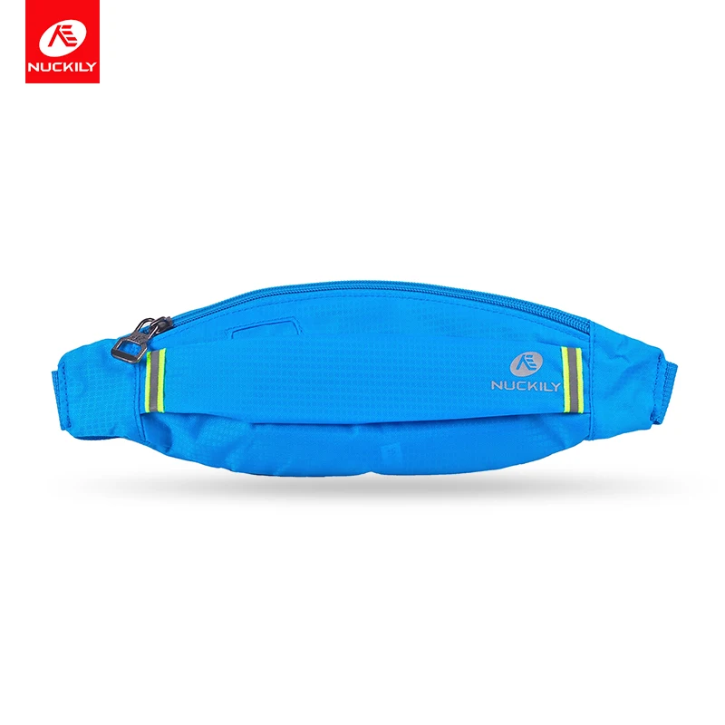 NUCKILY сумка для велоспорта водостойкая нейлоновая сумка на пояс для бега велосипеда Спорт на открытом воздухе для женщин PM10 - Цвет: Sky blue
