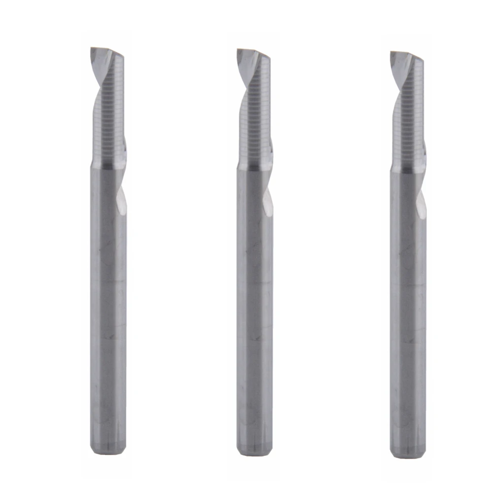 

3Pcs 4x12mm Single Flute Milling cutters for Aluminum CNC Tools Solid Carbide,aluminum composite panels