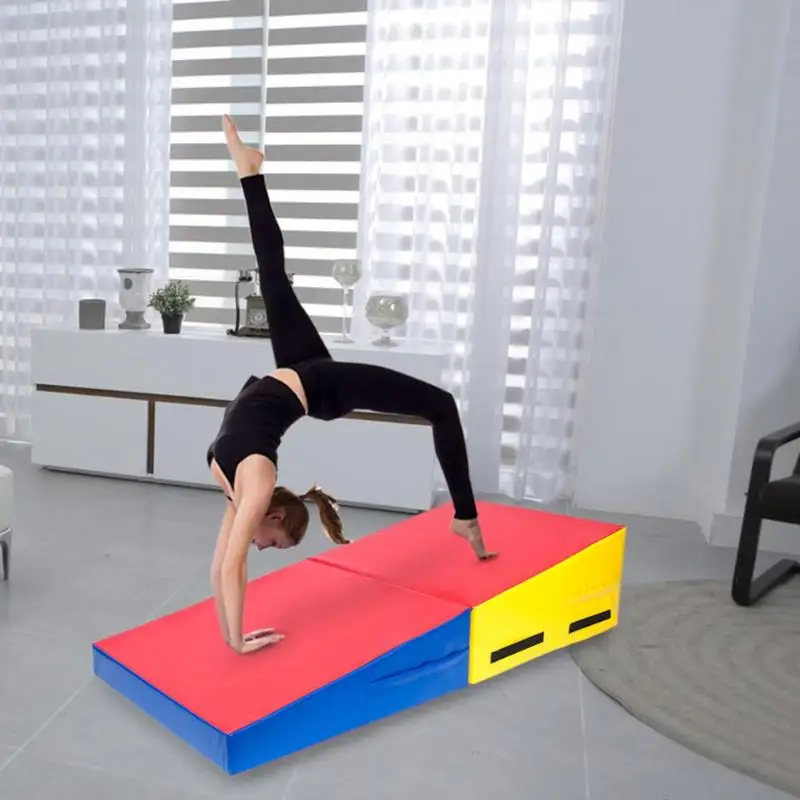 

Folding Trapezoid Shape Yoga Mat Thick Carpet for Fitness Gymnastics Exercise Gymnastics Mats