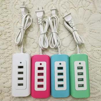

Smart Universal Socket Universal Outlets 4USB 2.4A Charger Multifunction Power Strip Home Office Household US Plug