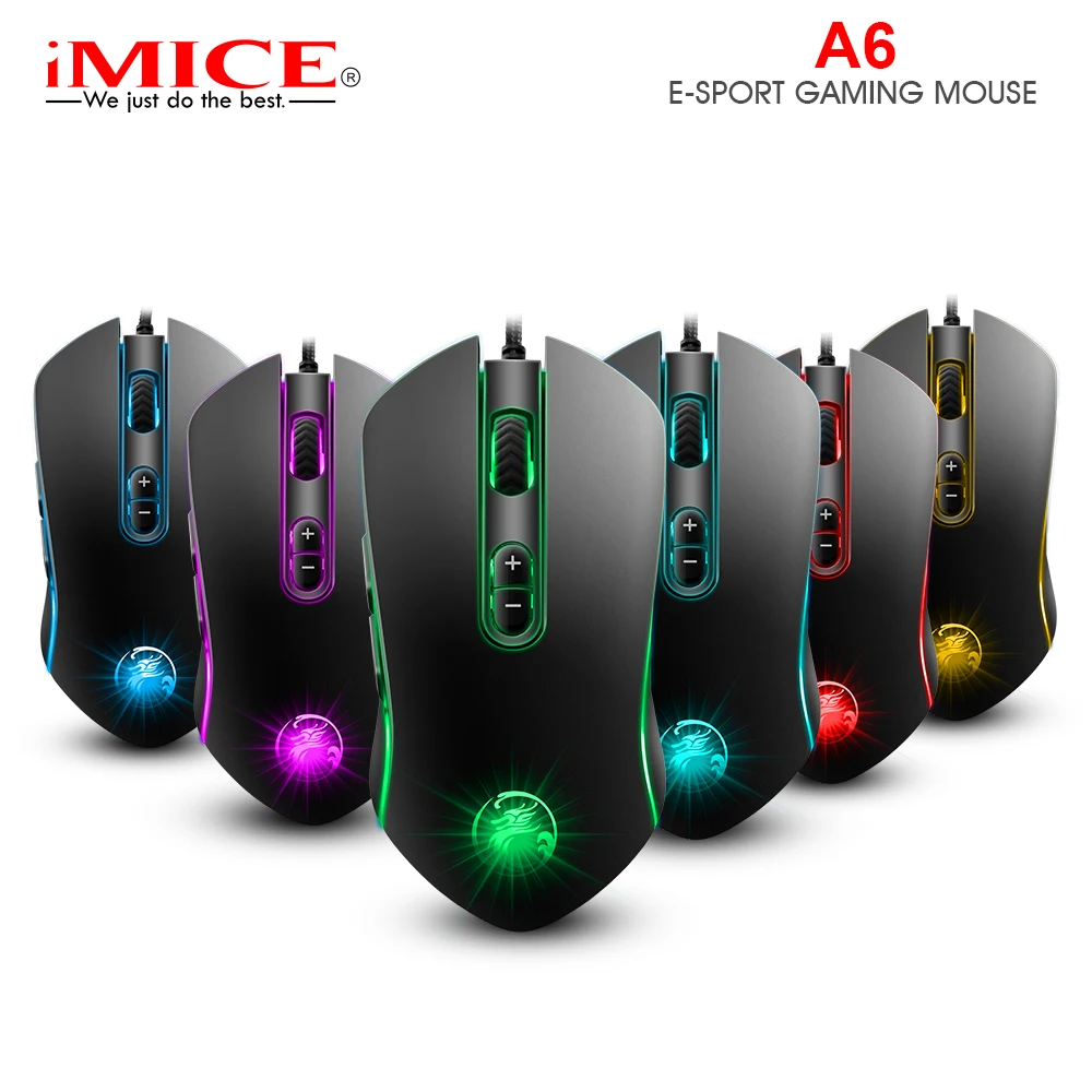 

Game Mouse Wired Gaming Mouse USB Computer Mouse LED Backlight PC Gamer 3200DPI Ergonomic Mice 7 Button for PC Laptop Computer