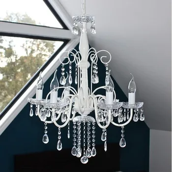 

European Iron pendant lamp white minimalist retro style elegant wedding lamp