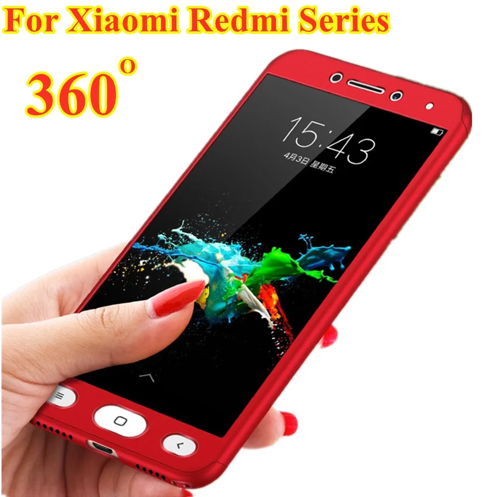 

360 degree shockproof Phone case For Xiaomi 5X 6X 8 pocophone F1 Mix 2 2S Note 4 Cover For Redmi 5 6 Note 4 5 6 7 Play S2 Coque