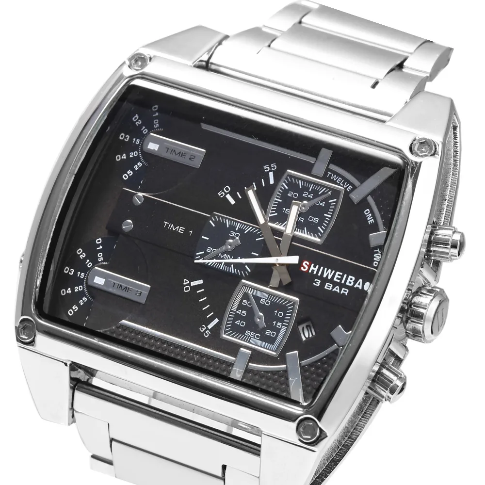 

Shiweibao 3125 Male 3-movt Quartz Watch with Date Function
