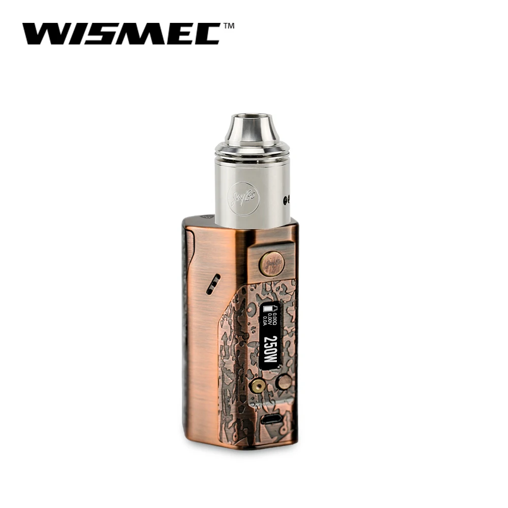 Оригинальный Wismec Reuleaux DNA 250 бокс мод с неразрушаемым rda атомайзером Вт DNA250 без 18650