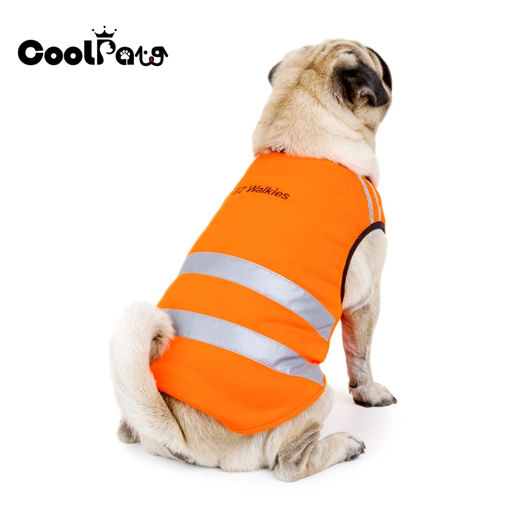 2017 New Warm Dog Vest Clothes Pet Fluorescent Color with Reflective