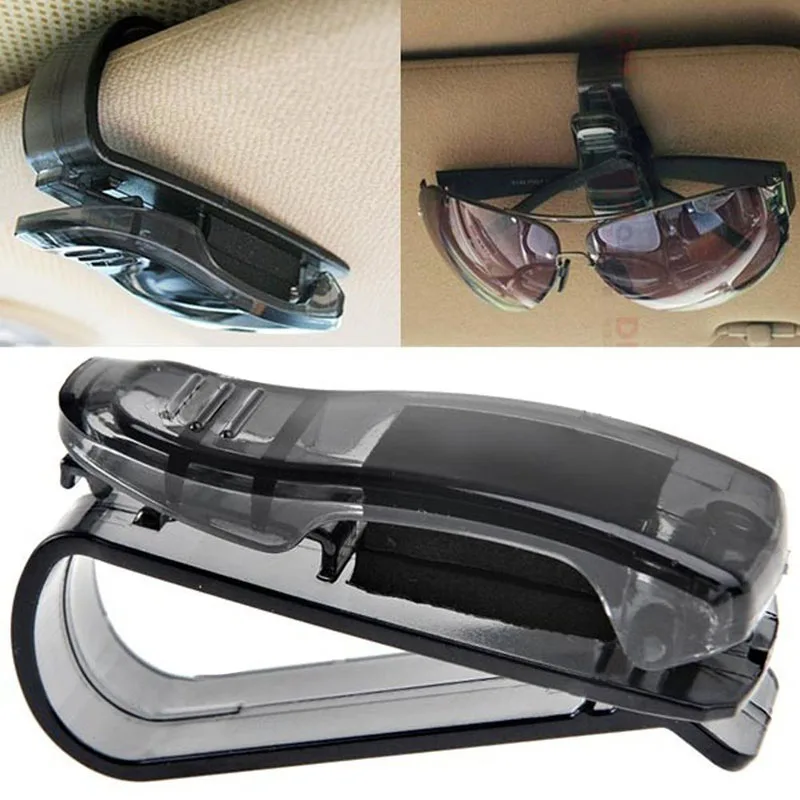 18 мая Mosunx бизнес Автомобильный солнцезащитный козырек очки солнцезащитные очки для билетов Чековая карта держатель для хранения