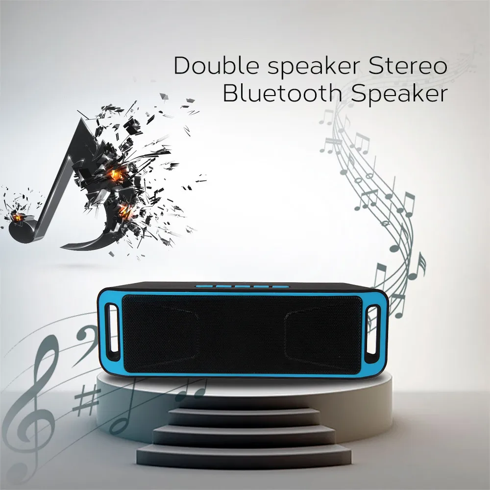 

VOBERRY Cool Mini Bluetooth Speaker Portable Wireless Speaker Sound System 3D Stereo Music Surround Support Bluetooth,TF ,USB