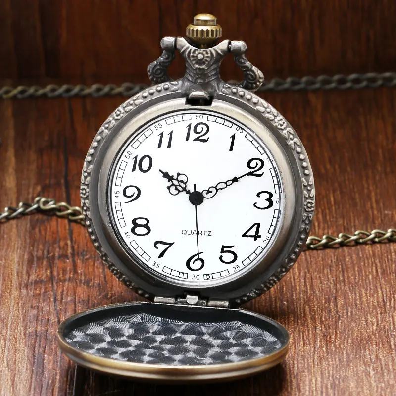 Антикварные карманные часы WORLD OF WARCRAFT Для женщин Для мужчин часы Цепочки и ожерелья кулон с цепочкой Fob часы белый циферблат Подарки