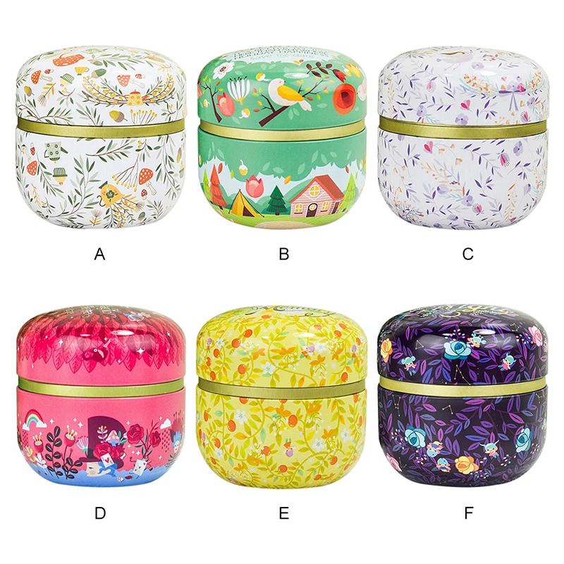 

Double Layer Retro Tin Box Candy Box for Candy Candle Flower Drum Ornaments Jewelry Tea Coins Snacks Storage Decor