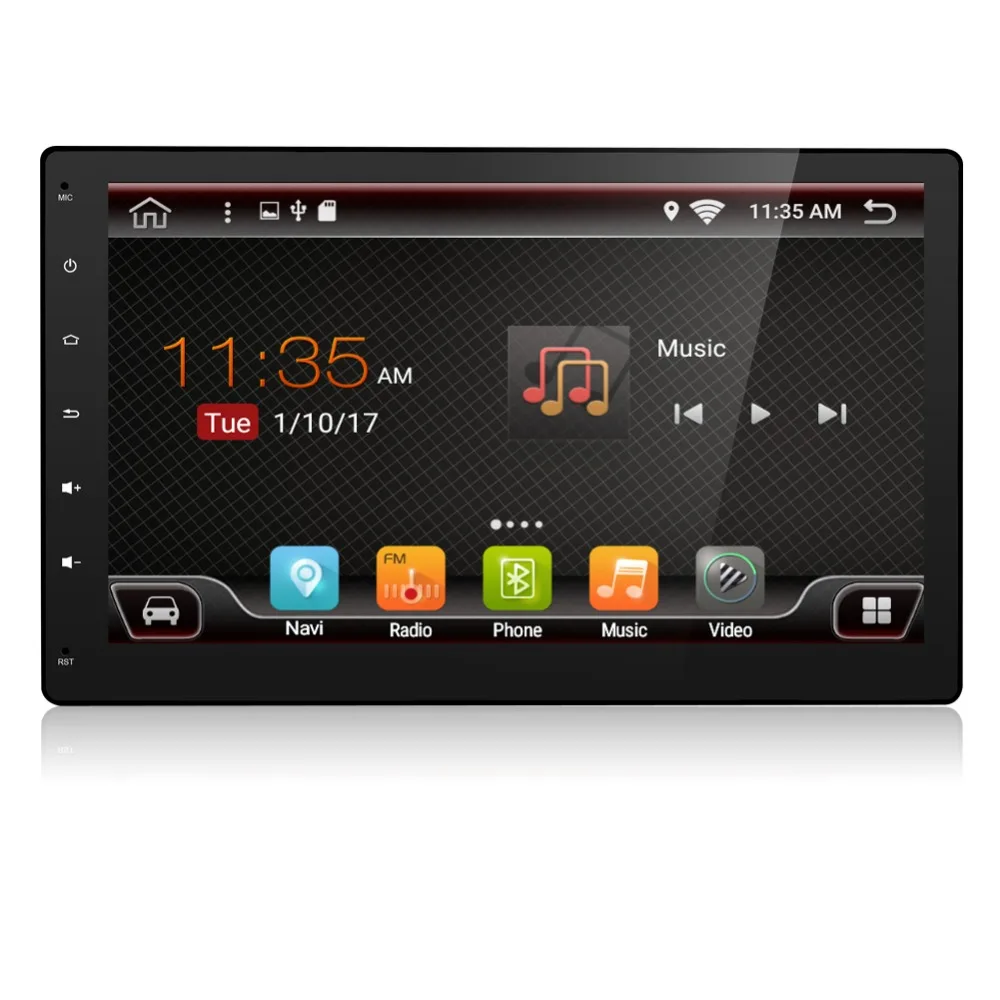 10 1 дюймов Съемная панель Android 7 автомобильный DVD четырехъядерный радиоприемник GPS