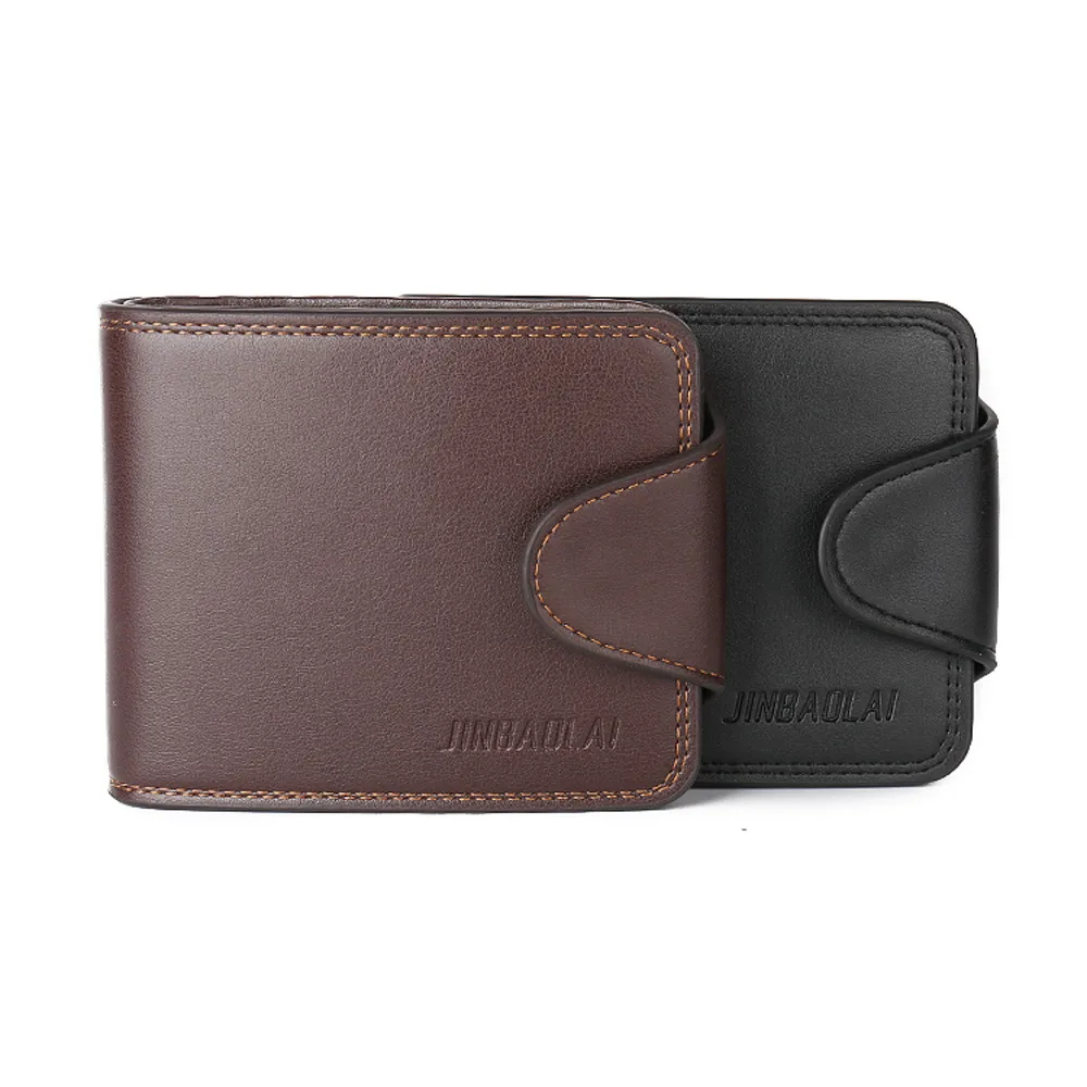 

2016 New Fashion Brand Men Bifold Leather ID Credit Card Holder Clutch Billfold Purse Wallet Man Purse Coin Pocket For Man