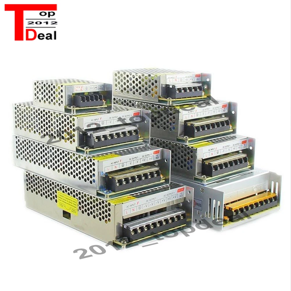 AC 110 V 220 к DC 5V 12V 24V переключатель питания Драйвер адаптер светодиодные полосы
