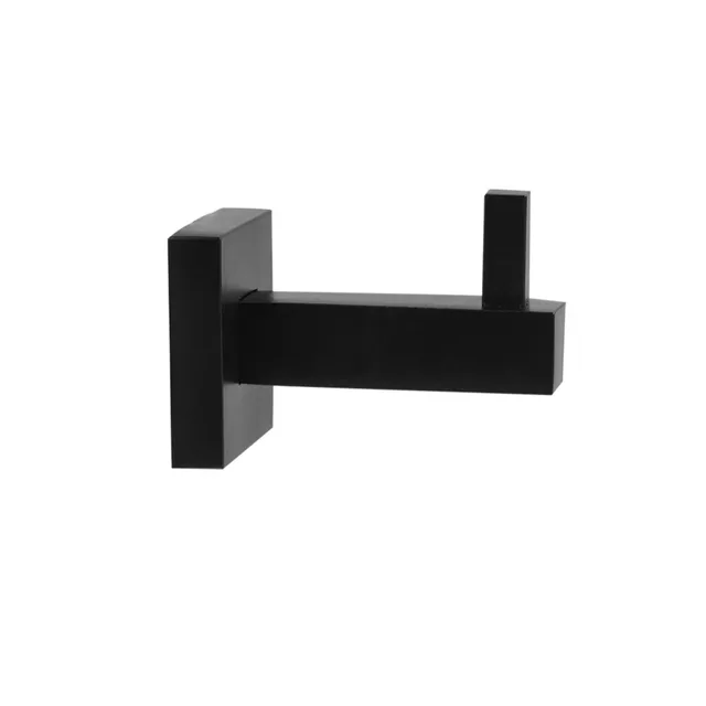 Black Stainless Steel Shelf Wall Mounted Hangers Bathroom Towel Rack Black Stainless Steel Shelf Wall Mounted Hangers Bathroom Towel Rack Clothes Hat Hanger Kitchen Toilet Small