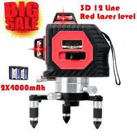 2019 New Professional 12Lines 3D Laser Level Self-Leveling 360 Horizontal And Vertical Cross Super Powerful Red Laser Beam Line