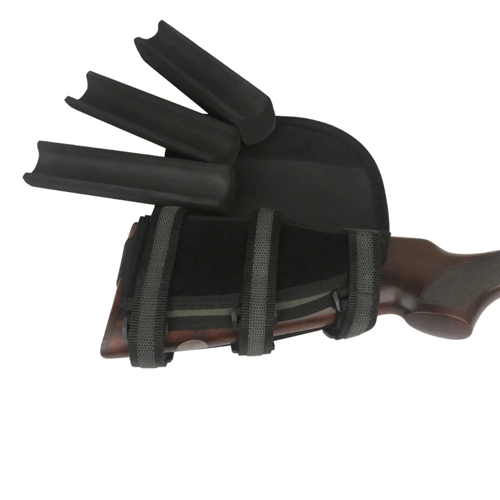 Cartuchos de Munição Titular com 3 Tourbon Caça Tiro Rifle Arma Buttstock Bochecha Resto Almofadas Ajustáveis Acessórios 7 Acessórios para armas de caça