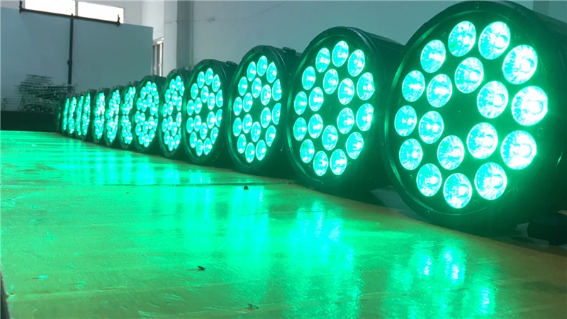 Большие линзы 18X12 Вт led par огни RGBW 4в1 плоский par dmx512 профессиональное DJ оборудование