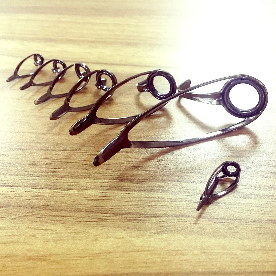 

7pcs/set Mixed Sizes Casting Spinning Fishing Rod Guides Building Repair Kit Tip Rod Building