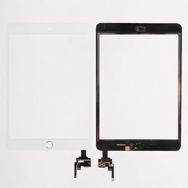50 шт./партия для iPad mini 1/2 3 сенсорная панель сборки с домашней кнопкой IC камера