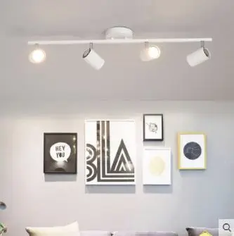 Nordic Living Room Tv Background Wall Ceiling Mounted Led Track